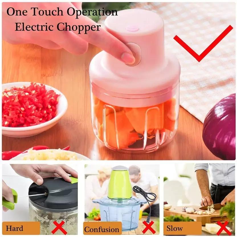 KolorFish™ MiniChop 250 – Electric Garlic & Veggie Chopper
