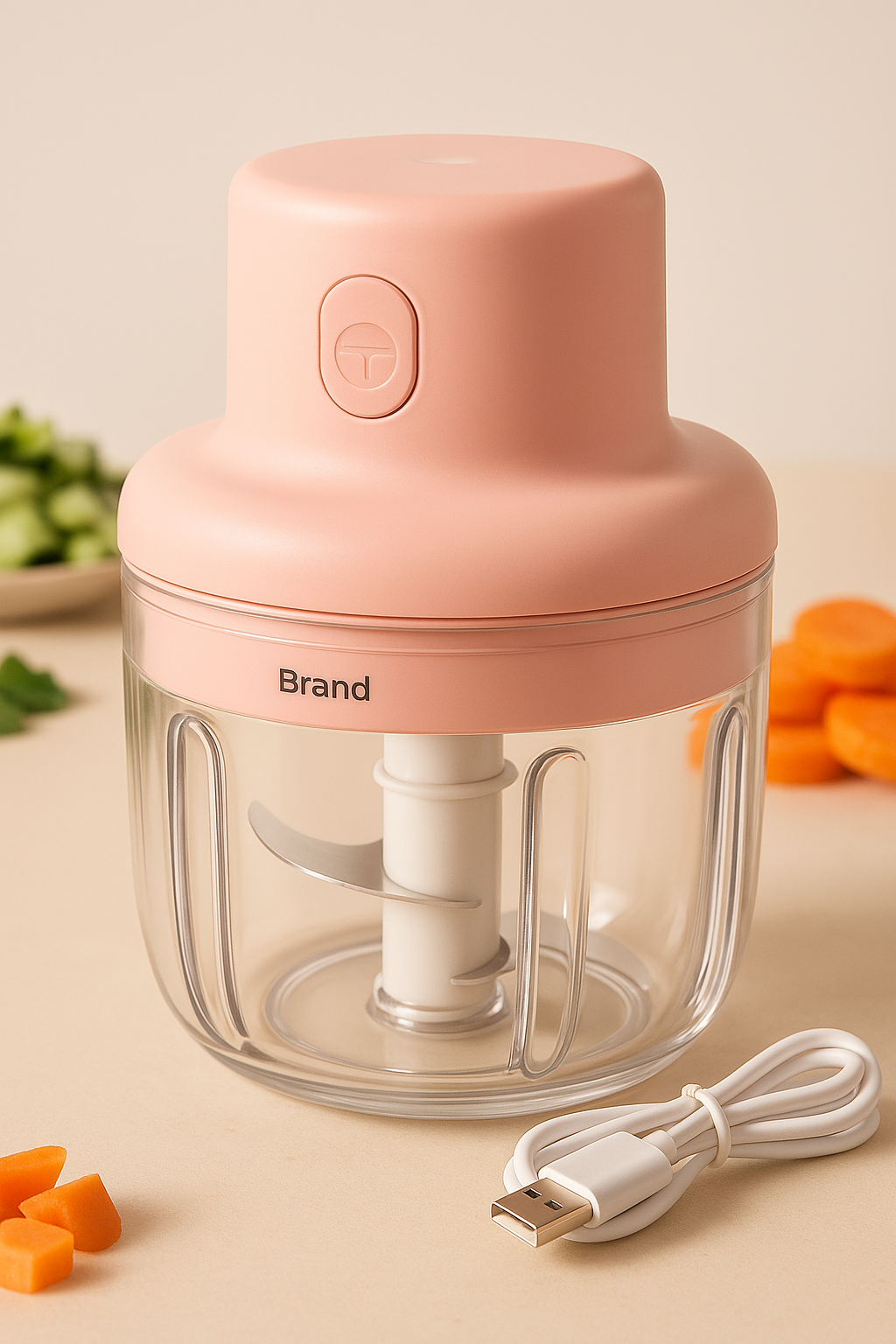 KolorFish™ MiniChop 250 – Electric Garlic & Veggie Chopper
