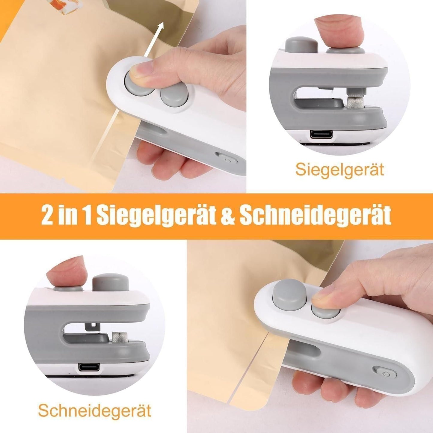 SealMate™ 2-in-1 USB Bag Sealer