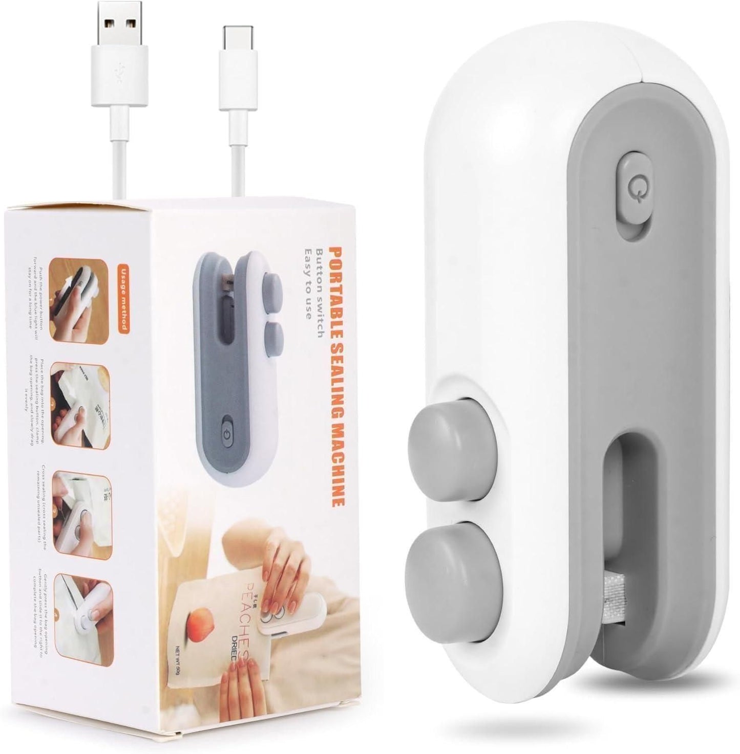 SealMate™ 2-in-1 USB Bag Sealer